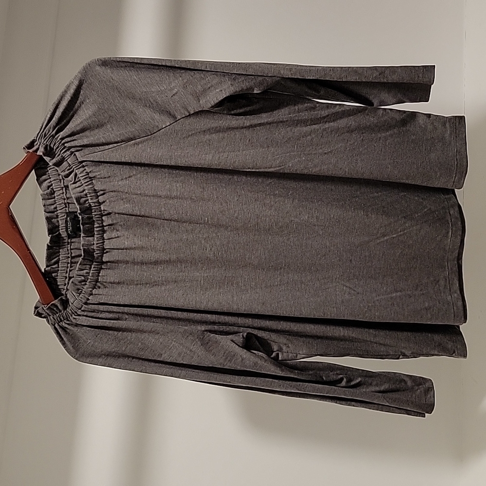 Soft gray Ann Taylor blouse